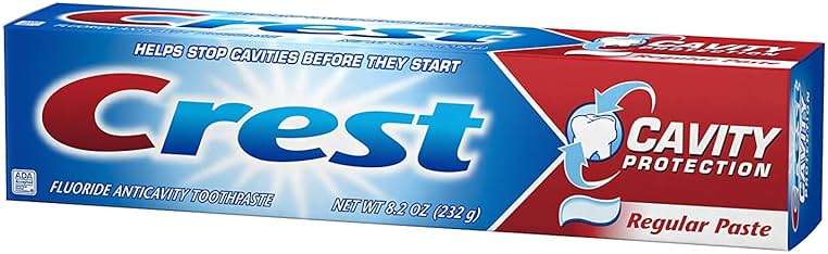 Crest Fluoride Anticavity Toothpaste, Prevents Cavities Before They Start, Regular Paste, 8.2 Ounce (Pack of 5) - Image 4