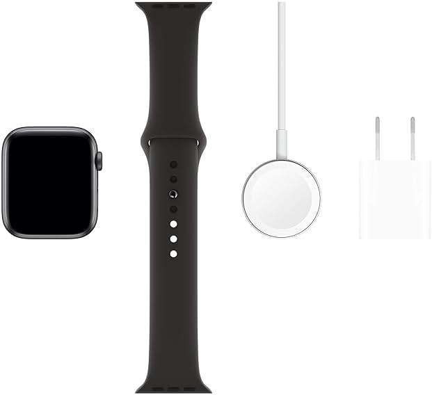 Apple Watch Series 5 (GPS + Cellular, 44MM) - Space Gray Aluminum Case with Black Sport Band (Renewed) - Image 6