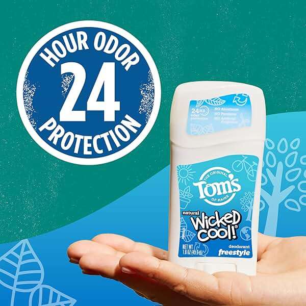 Tom's of Maine Freestyle Wicked Cool! Natural Deodorant for Tweens, Aluminum Free Deodorant Stick, 1.6 oz (3 Pack) - Image 7