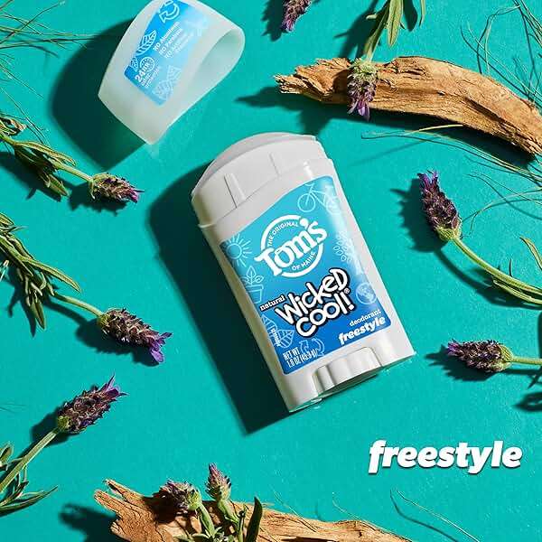 Tom's of Maine Freestyle Wicked Cool! Natural Deodorant for Tweens, Aluminum Free Deodorant Stick, 1.6 oz (3 Pack) - Image 9