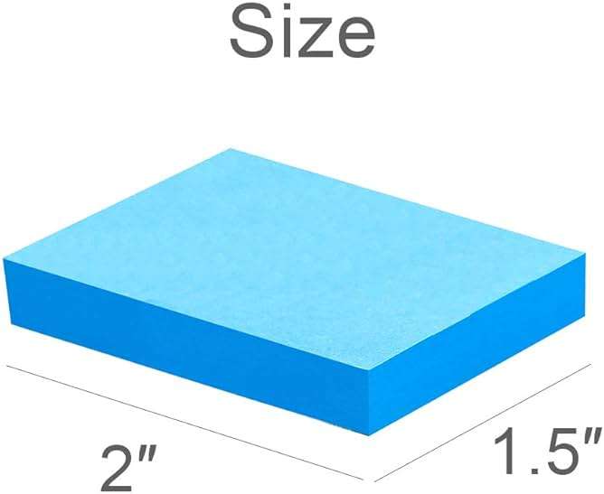 Mini Sticky Notes 1.5x2 Inches, Bright Colors Self-Stick Pads, 24 Pack, 75 Sheets/Pad,1800 Sheets - Image 3