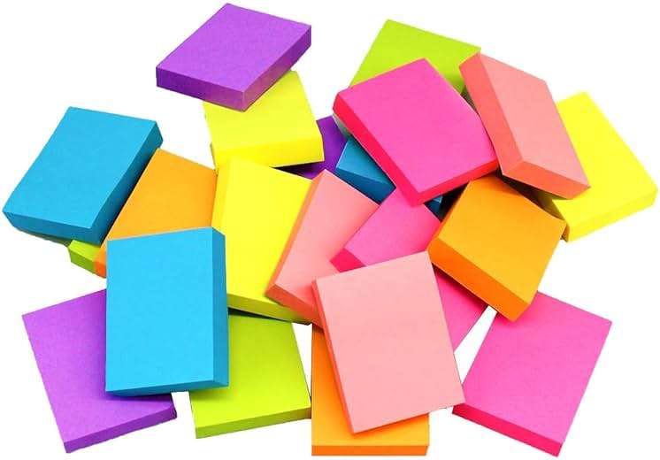 Mini Sticky Notes 1.5x2 Inches, Bright Colors Self-Stick Pads, 24 Pack, 75 Sheets/Pad,1800 Sheets - Image 6