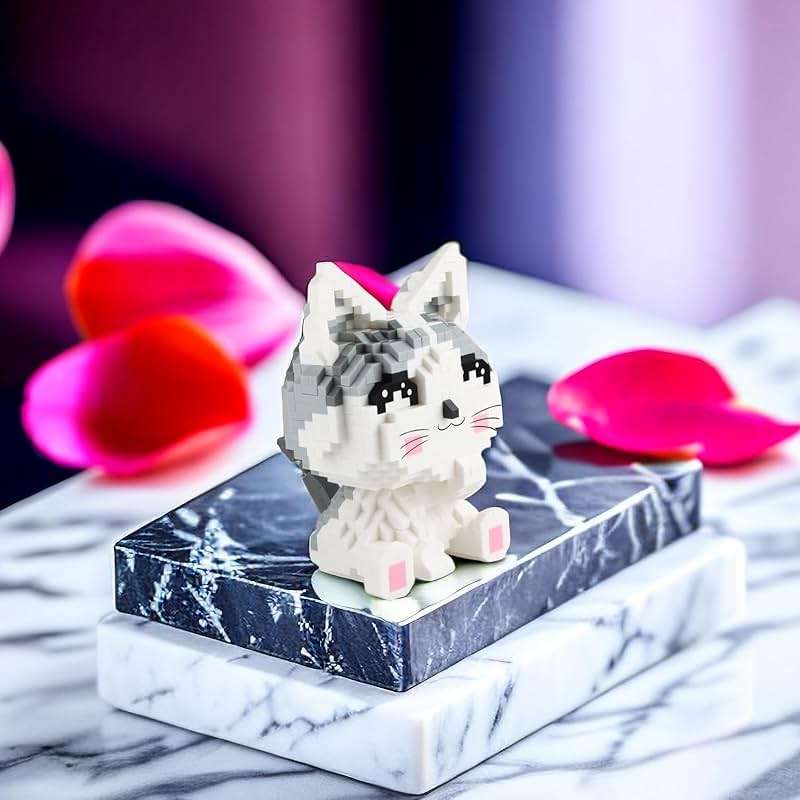 Larcele Cat Micro Building Blocks Pet Mini Building Toy Bricks, 867 Pieces KLJM-02 (Model 2285) - Image 2