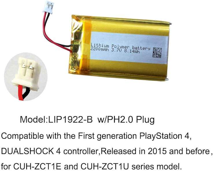 AOLIKES PS4 Controller Battery 3.7v 2200mAh Replacement for Sony PlayStation 4 DualShock 4 Wireless Controller CUH-ZCT1E CUH-ZCT2E CUH-ZCT1U CUH-ZCT2U Battery fits PS4 All Version Controller - Image 7