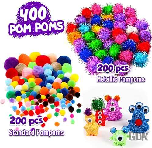 Goody King Arts and Crafts Supplies for Kids - 1170Pcs+ Craft Art Supply Kit for Toddlers Kids Craft Supplies & Materials Age 4 5 6 7 8 9 - Christmas D.I.Y. Crafting School Supplies - Image 3