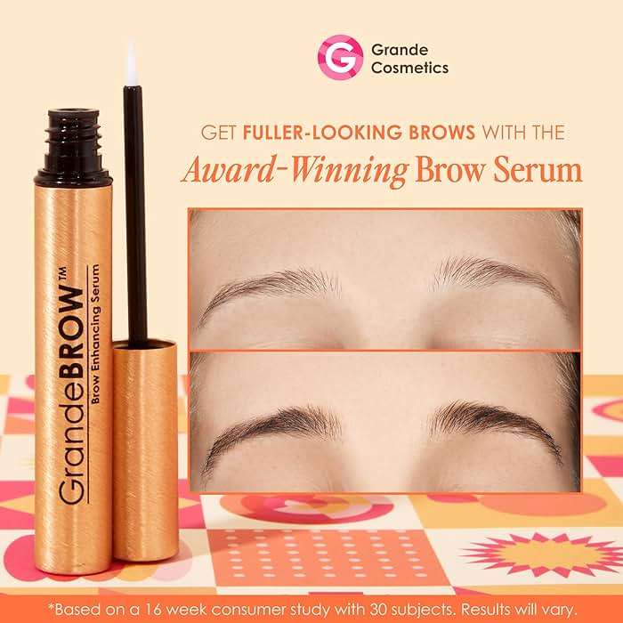 Grande Cosmetics GrandeBROW Brow Enhancing Serum For Fuller, Bolder, Looking Eyebrows - Brow Serum With Vitamins, Peptides, Antioxidants, Amino Acids, Cruelty-Free - Image 2