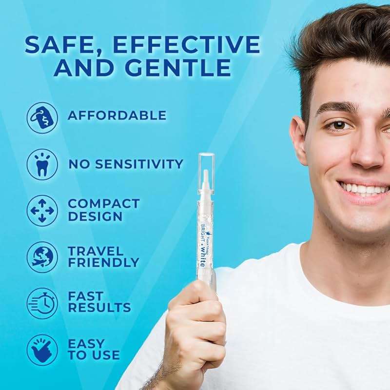 Venus Visage Award Winning Teeth Whitening Pen, 20+ Uses - Teeth whitening Kit Professionally formulated - Best Teeth whitening Gel Pen Teeth Whitener - Low Sensitivity (Mint) (0.07 Fl Oz (Pack of 2)) - Image 5