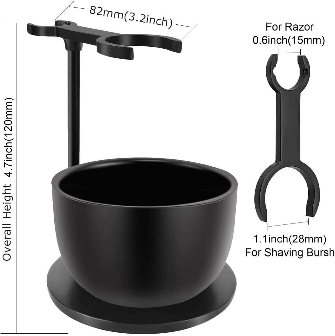 Amazing Razor Shaving Kit - Black Men's Shaving & Grooming Set - Safety Razor, Brush, Stand, Soap Bowl, Stainless Blades - Image 7