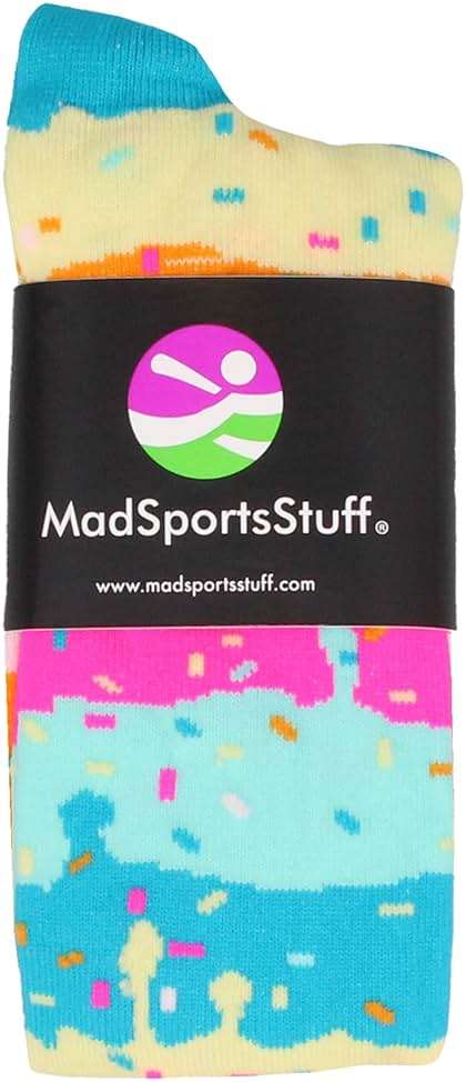 Rainbow Sprinkle Over the Calf Sports Socks – Fun & Colorful Athletic Socks for Girls, Boys, Women & Youth - Image 2