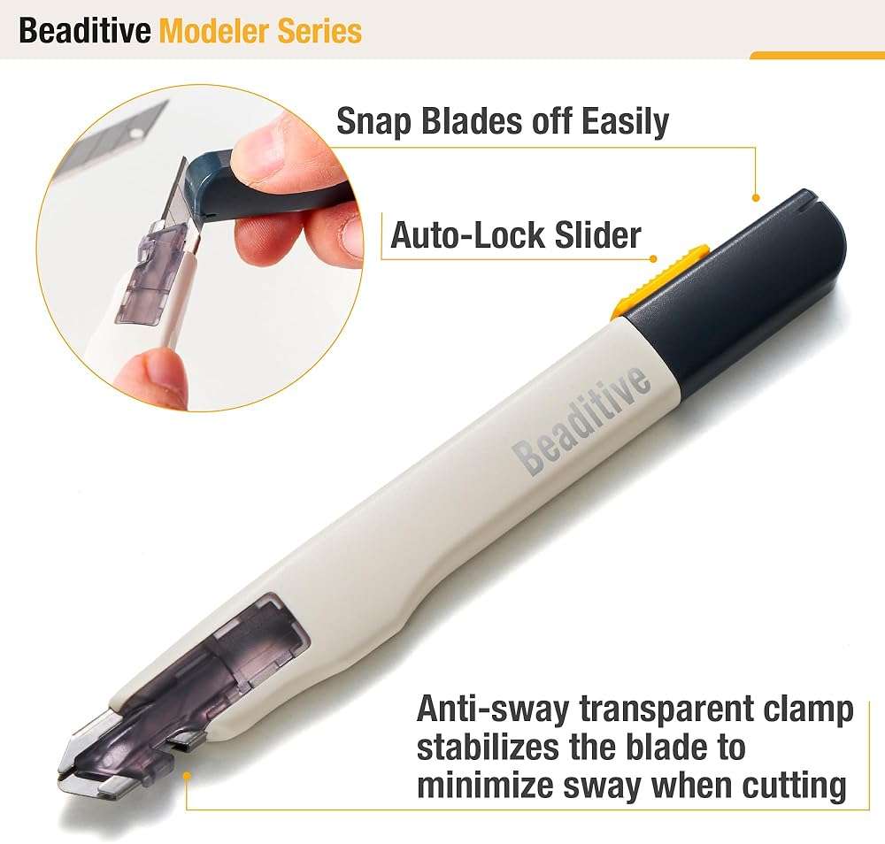 Beaditive High Precision Detail Craft Knife - 30 Degree Blade Utility Knife - Art, Craft, Model Making - Image 3