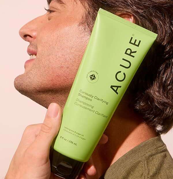 Acure Curiously Clarifying Shampoo - Cleansing & Clarifying Shampoo for Women & Men, Scalp Detox for Product Buildup, Deep Clean for Oily Hair, Detoxify, Remove Build Up, Sulfate Free, Vegan - 8 fl oz - Image 3