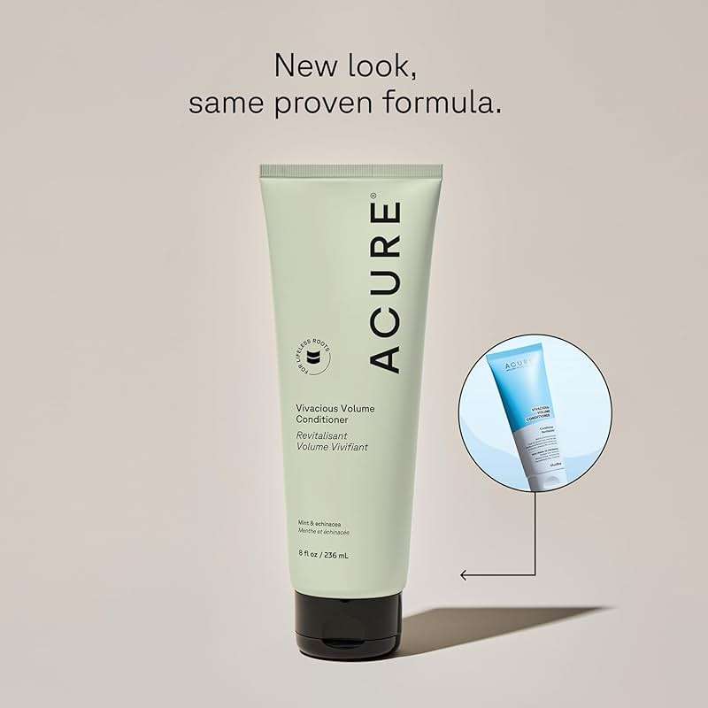 Acure Vivacious Volume Conditioner - Volumizing Conditioner for Women & Men, Lightweight & Moisturizing for Fine, Thinning Hair, Boost & Lift Thin Hair, Paraben & Sulfate Free, Clean, Vegan - 8 fl oz - Image 2