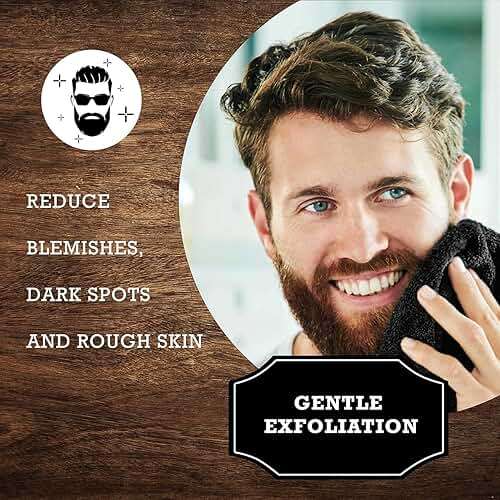 The Rustic Man Terry Wash Cloths for Face and Body, Dual-Sided Cleansing and Exfoliating Washcloths, Machine Wash, Black, 3 Count - Image 4