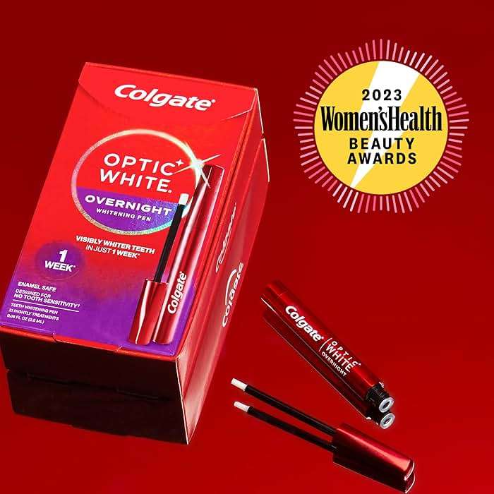 Colgate Optic White Overnight Teeth Whitening Pen, Teeth Stain Remover, Removes Years of Stains in Just 1 Week, Enamel Safe, Designed for No Tooth Sensitivity, 0.08 OZ - Image 3