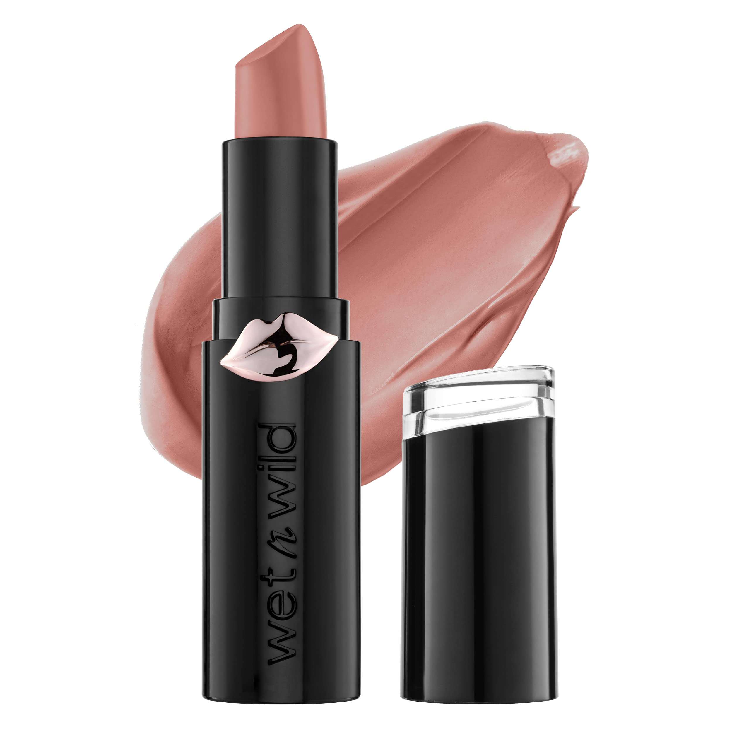 wet n wild Mega Last Matte Lip Color, Semi Matte Hyaluronic Acid Infused, Long Lasting Full Coverage for a Nourishing Pout, Cruelty-Free & Vegan - Bare it All - Image 1