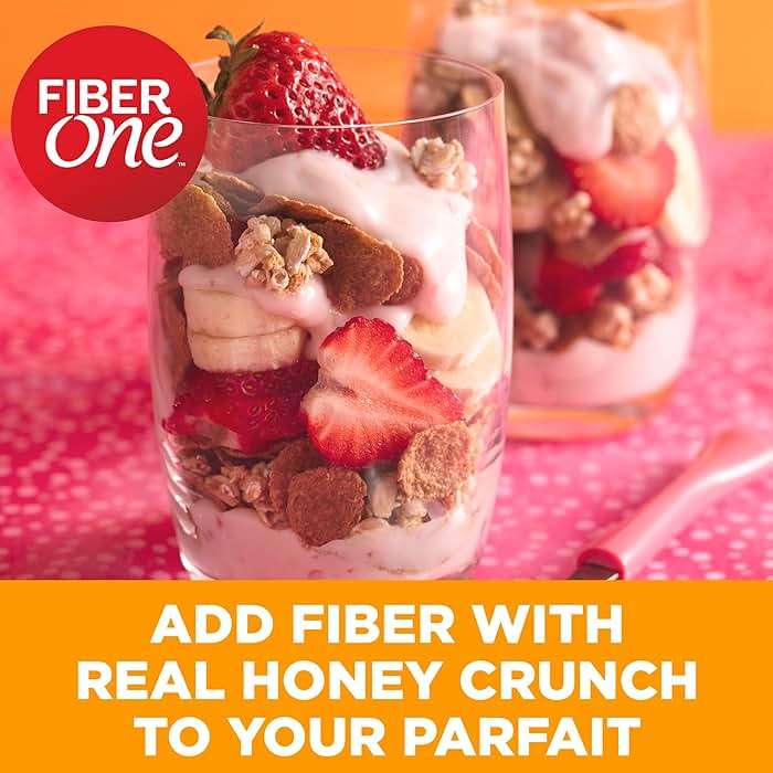 Fiber One Honey Clusters Breakfast Cereal, Fiber Cereal Made with Whole Grain, 17.5 oz - Image 4
