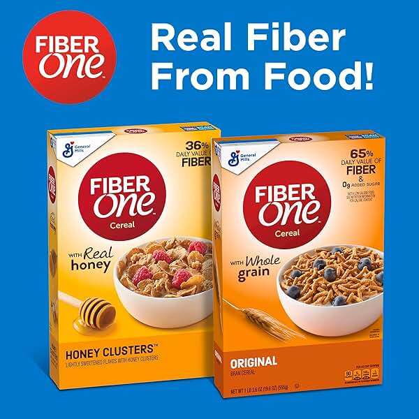 Fiber One Cereal, Original Bran, High Fiber Cereal Made with Whole Grain, 19.6 oz - Image 6