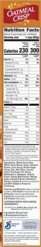 Oatmeal Crisp Heart Healthy Cereal, High Fiber Cereal Made with Whole Grain, 19.7 oz - Image 11