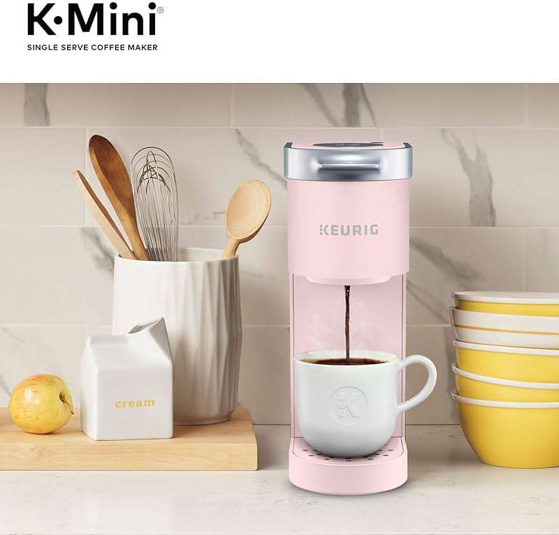 Keurig K-Mini Single Serve K-Cup Pod Coffee Maker, 6 to 12oz Brew size, with Cord Storage, Perfect for Small Spaces, Dusty Rose - Image 2