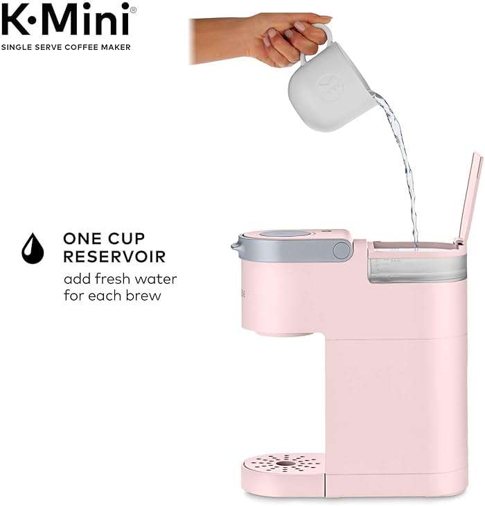 Keurig K-Mini Single Serve K-Cup Pod Coffee Maker, 6 to 12oz Brew size, with Cord Storage, Perfect for Small Spaces, Dusty Rose - Image 8