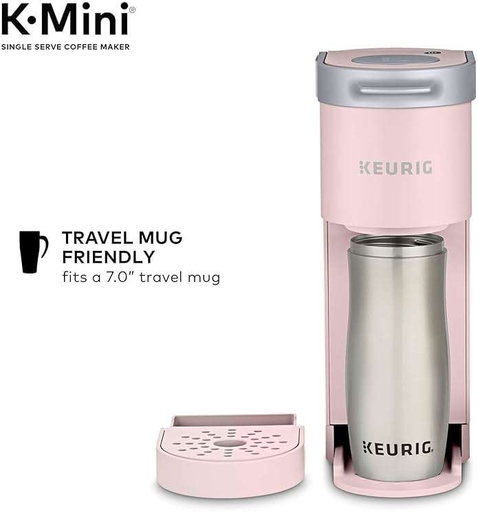 Keurig K-Mini Single Serve K-Cup Pod Coffee Maker, 6 to 12oz Brew size, with Cord Storage, Perfect for Small Spaces, Dusty Rose - Image 9