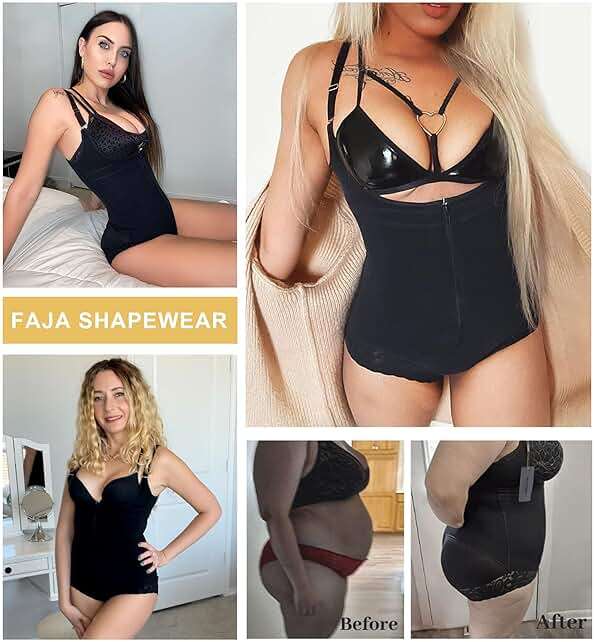 SHAPERX Women's Fajas Colombianas Shapewear Postpartum Tummy Control Body Shaper Girdles Compression Garment - Image 5