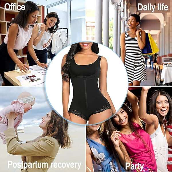 SHAPERX Women's Fajas Colombianas Shapewear Postpartum Tummy Control Body Shaper Girdles Compression Garment - Image 6