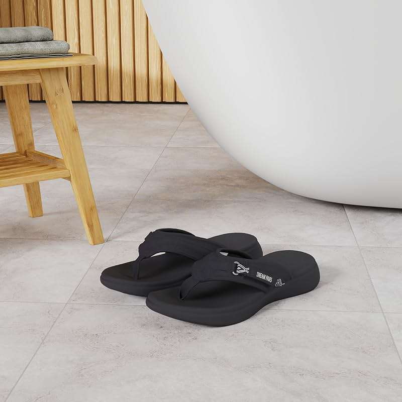 DREAM PAIRS Women's Arch Support Flip Flops Comfortable Thong Sandals - Image 2