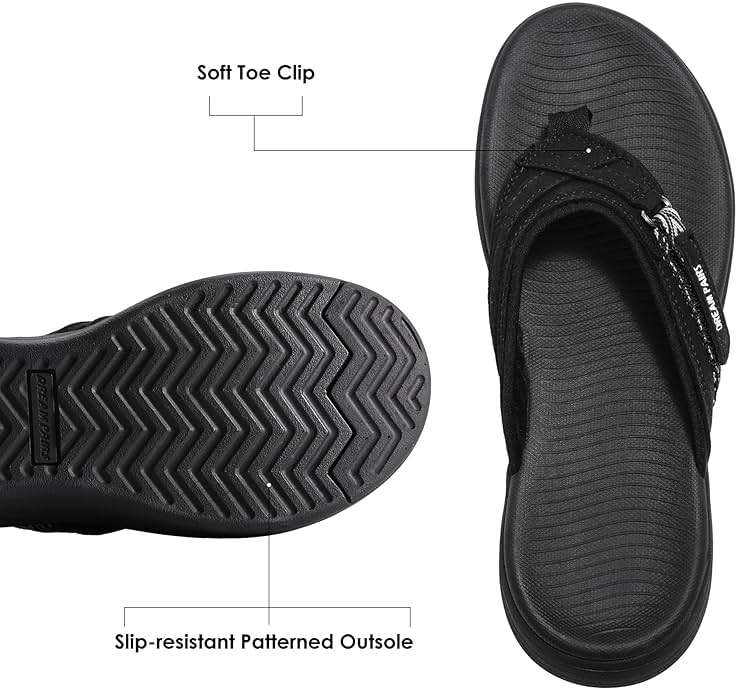 DREAM PAIRS Women's Arch Support Flip Flops Comfortable Thong Sandals - Image 3