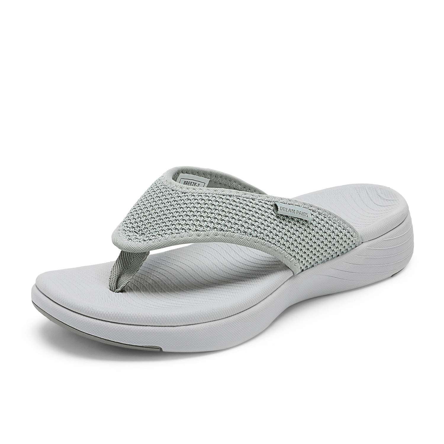 DREAM PAIRS Women's Arch Support Soft Cushion Flip Flops Thong Sandals - Image 1