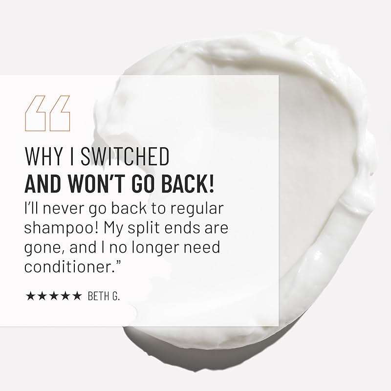 Hairstory New Wash Rich – Detergent Free Shampoo for Thick Curly Coarse Hair, Sulfate Free Deep Moisture Cleansing Cream, Shampoo and Conditioner Alternative, 8 Fl Oz Refill Pouch - Image 4