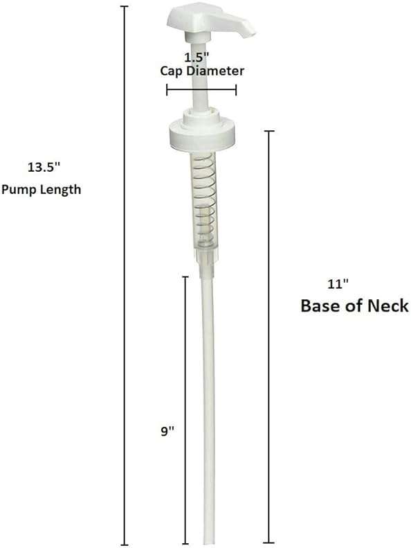 Comfort Axis Pump Dispenser fits Hibiclens Skin Cleanser 16 oz and 32 oz and Trimmable 11” Dip Tube - Image 2