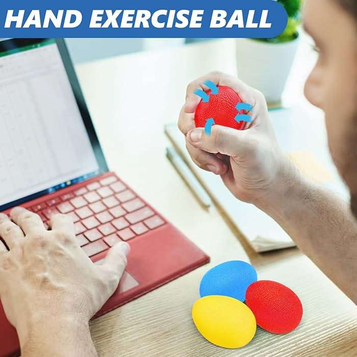 roygra Grip Strength Trainer (8 Pack), Forearm Strengthener, Stress Balls for Adults, Hand Strengthening Devices, Wrist Finger Strengthener, Physical Therapy Exercise Equipment, Golf Baseball Climbing - Image 3