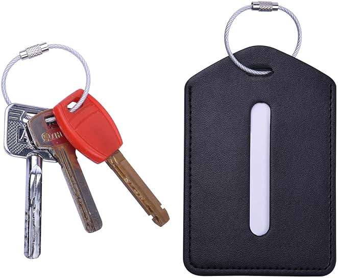 Wisdompro Keychain, 4.3 Inch/6.3 Inch Stainless Steel Wire Rings Cable Keyring Loop for Luggage Tags, Keys and ID Tag Keepers - Image 6