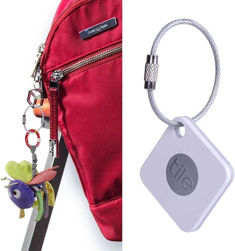Wisdompro Keychain, 4.3 Inch/6.3 Inch Stainless Steel Wire Rings Cable Keyring Loop for Luggage Tags, Keys and ID Tag Keepers - Image 7