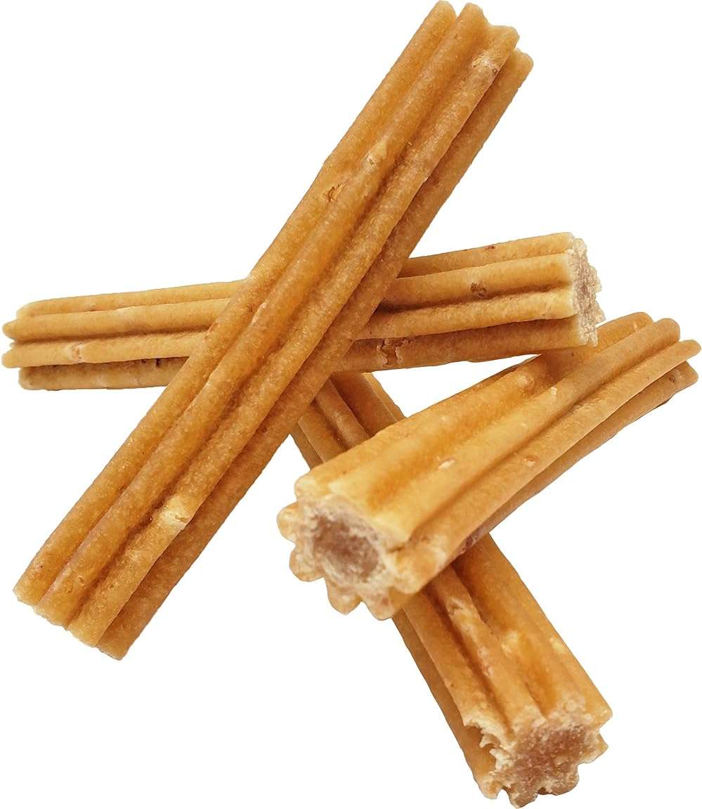 Himalayan Dog Chew Churro Yak Cheese Dog Chews, 100% Natural, Long Lasting, Gluten Free, Healthy & Safe Dog Treats, Lactose & Grain Free, Protein Rich, Real Peanut Butter Flavor, 4 Churros Per Pouch - Image 3