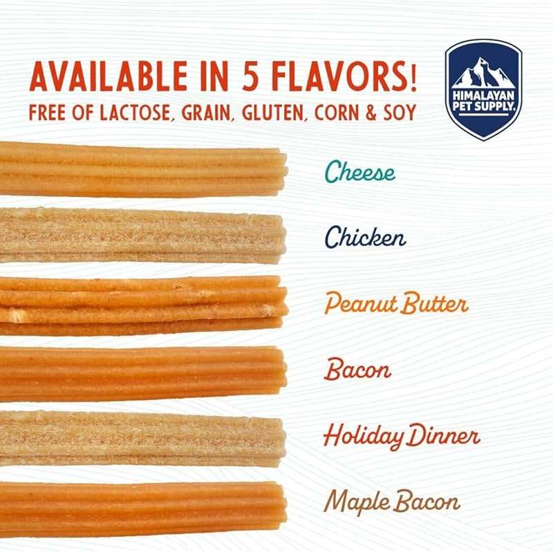 Himalayan Dog Chew Churro Yak Cheese Dog Chews, 100% Natural, Long Lasting, Gluten Free, Healthy & Safe Dog Treats, Lactose & Grain Free, Protein Rich, Real Peanut Butter Flavor, 4 Churros Per Pouch - Image 4