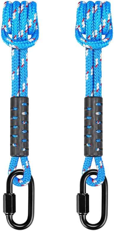 BeneLabel Poseidon Series Sewn Prusik Loops Ropes, Safety, 19", Diameter 2/5", 2 Pack, Blue - Image 4