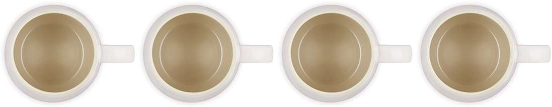 Le Creuset Stoneware Set of 4 Heritage Mugs, 13 oz. each, Shell Pink - Image 5
