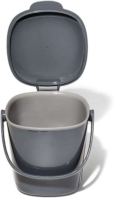 OXO Good Grips Easy-Clean Compost Bin, Charcoal - 0.75 GAL - Image 11