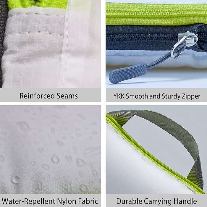 Cipway - 5 Set Compression Packing Cubes for Travel, Ultralight Packing Organizers for Luggage Suitcase & Backpack (White), L - Image 6