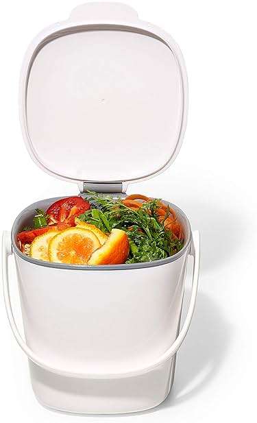 OXO Good Grips Easy-Clean Compost Bin, White - 0.75 GAL - Image 8