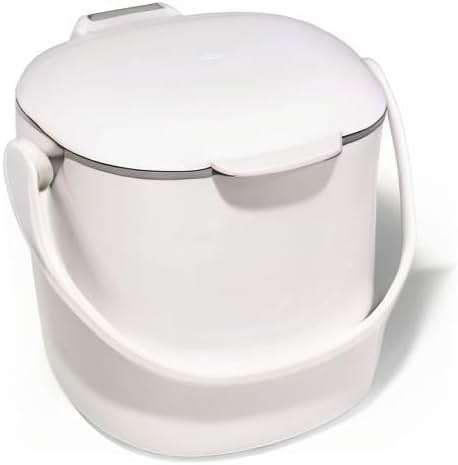 OXO Good Grips Easy-Clean Compost Bin, White - 0.75 GAL - Image 10