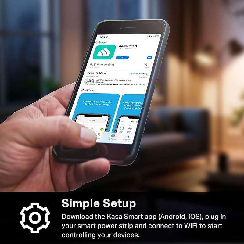 kasa smart Plug Power Strip KP303, Surge Protector with 3 Individually Controlled Smart Outlets and 2 USB Ports, Works with Alexa & Google Home, No Hub Required , White - Image 7