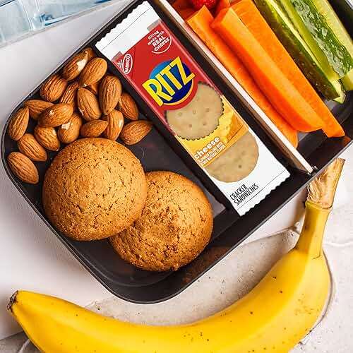 RITZ Peanut Butter and Cheese Sandwich Crackers Variety Pack, Lunch Snacks, 32 Snack Packs (6 Crackers Per Pack) - Image 7