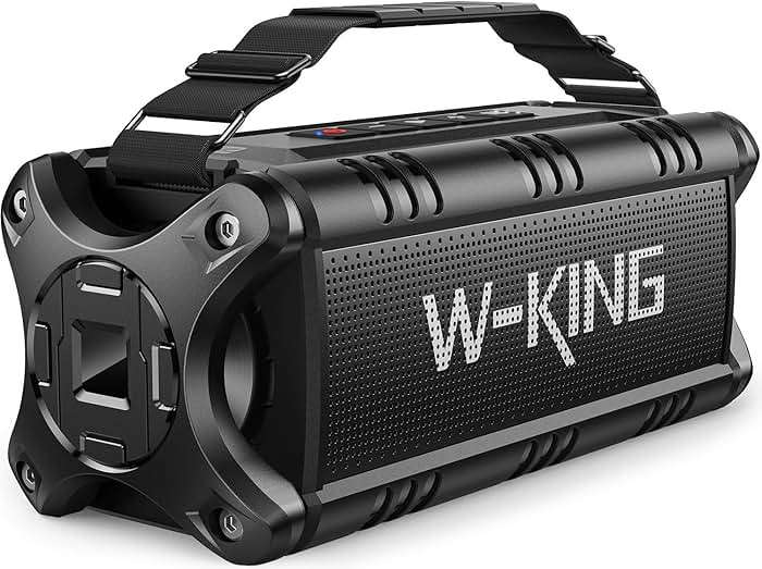 W-KING Bluetooth Speaker, 90W(Max) Loud IPX6 Waterproof Portable Speaker, 50W Deep Bass/40H/EQ/TF/AUX, 105dB Rugged Large Boombox Speakers Bluetooth Wireless for Party/Outdoor/Camping/Beach Essentials - Image 1
