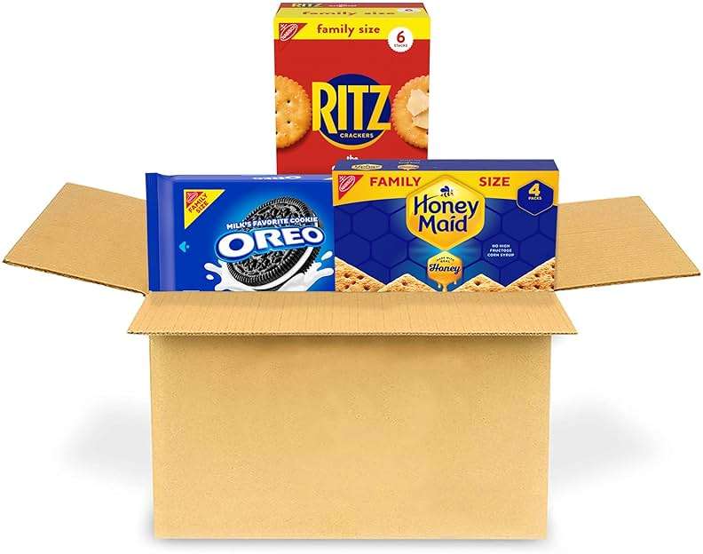 OREO Cookies, RITZ Crackers, Honey Maid Graham Crackers Variety Pack, Family Size, 3 Packs - Image 12