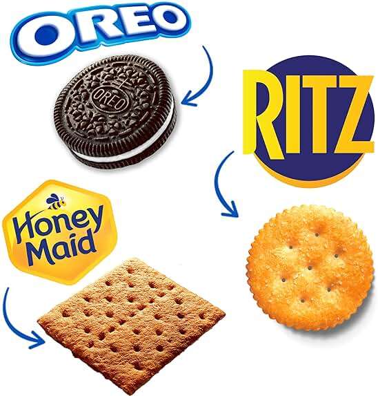 OREO Cookies, RITZ Crackers, Honey Maid Graham Crackers Variety Pack, Family Size, 3 Packs - Image 4