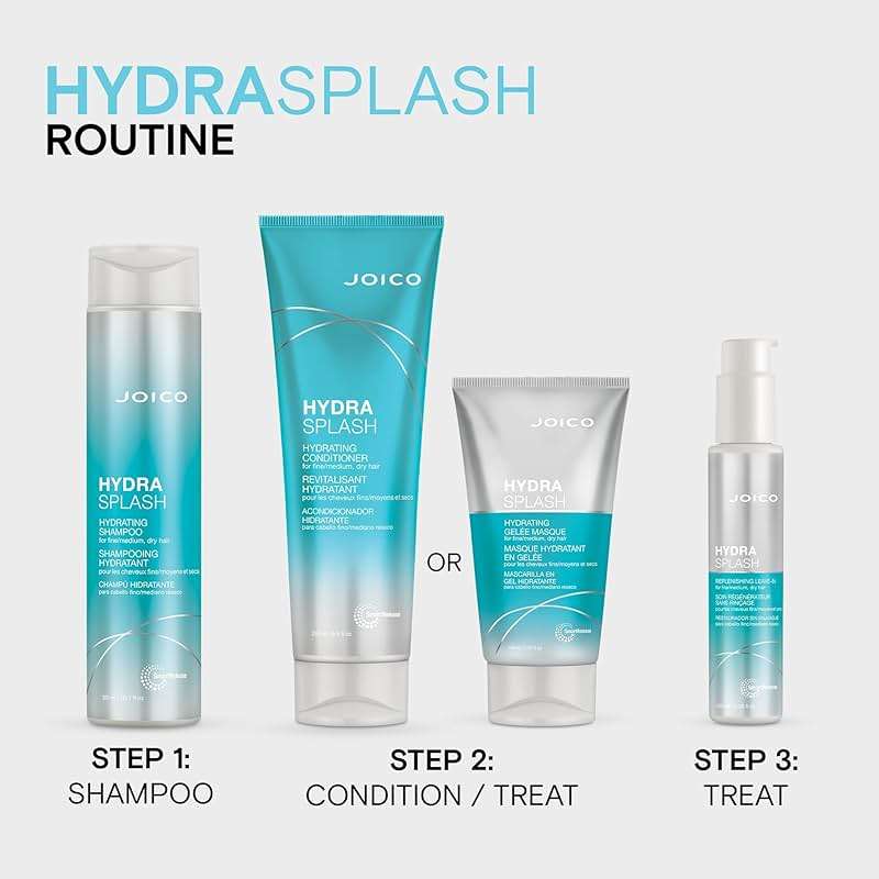 Joico HydraSplash Replenishing Leave-In | For Fine, Medium, Dry Hair | Boost Shine & Softness | Tame Frizz & Hydrate | With Sea Kelp & Coconut Water | 3.38 Fl Oz - Image 6