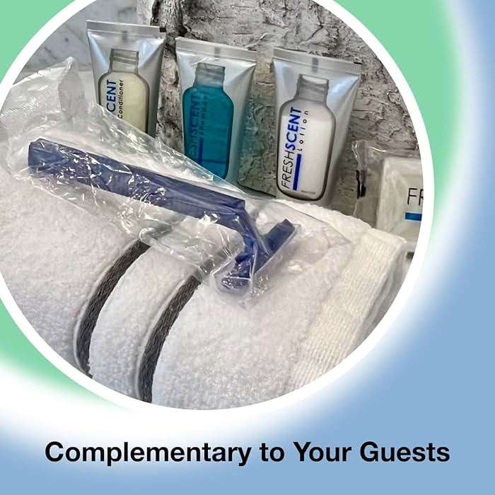 Freshscent (144 Pack) Individually Wrapped Twin Blade Razors with Clear Safety Cap, Disposable, Bulk Packed, Sold by the Case. Unisex. - Image 4